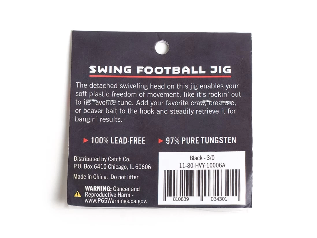 Heavy Metal Tungsten Swing Football Jig 3 Heavy Metal Tungsten Swing Football Jig - Image 3